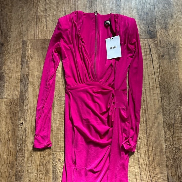 NOOKIE Farrah Gown In Bright Fuchsia Pink - Picture 7 of 7